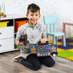 Play22 Detachable rotating cab and top handle for easy transport.