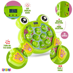 Play22 Whack A Frog Game featuring six nursery songs for engagement.