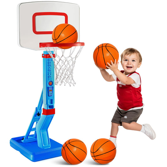 Play22 Toddler Basketball Hoop Base provides stability for indoor play and confident shots.