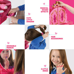 Play22 working blowdryer adds realistic pretend styling.