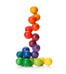 Playable Art Ball Rainbow 20 beech wood finish feels smooth and premium.