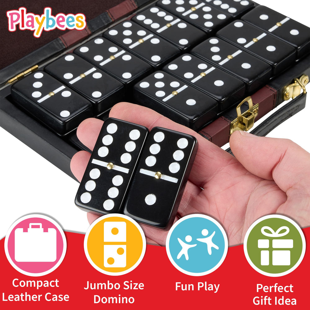 Playbees Jumbo Dominoes jumbo tiles design for smooth grip and easy play
