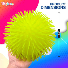 Close-up of Playbees puffers’ spiky texture for sensory play.