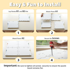Playboda portable puzzle table ready for home use or puzzle meet-ups.