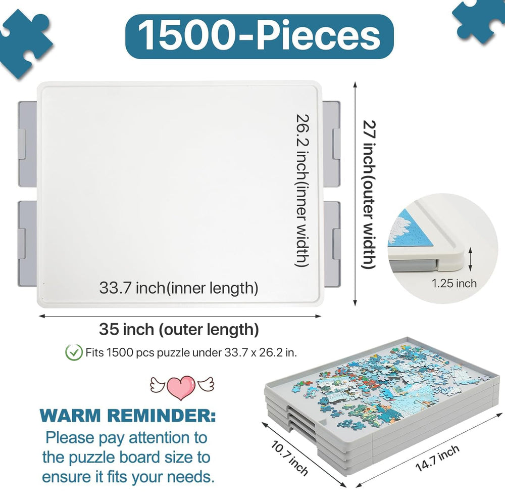 Playboda puzzle-board-drawers-trays showing four sorting compartments