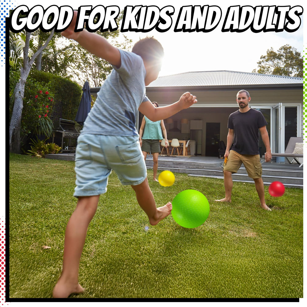 PlayBolt 10-inch green kickball for rough play on multiple surfaces