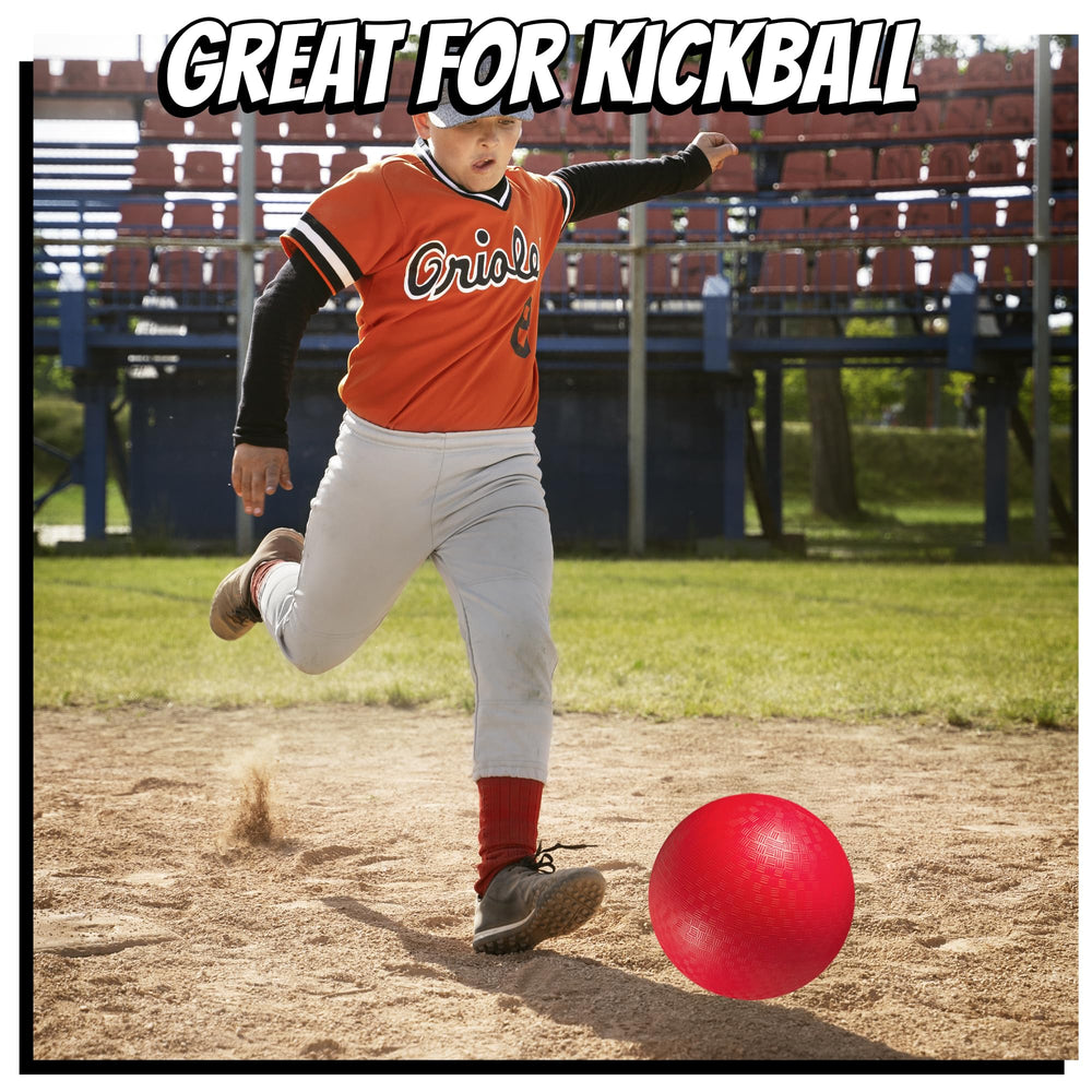 PlayBolt hand pump included with 10-inch kickball set