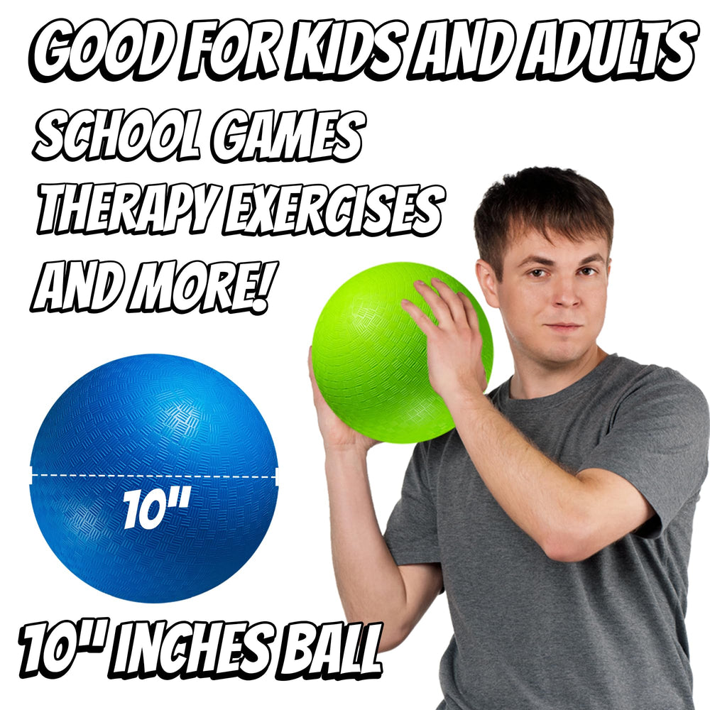 PlayBolt 10-inch red kickball for indoor four square and recess