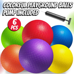 PlayBolt 8.5-inch green playground ball versatile for indoor and outdoor activities.