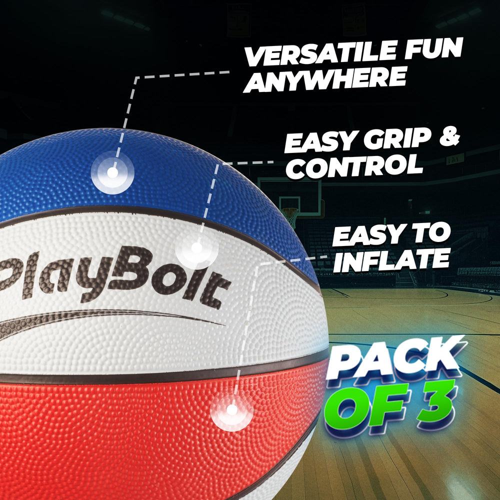 PlayBolt textured rubber surface enhances grip during fast, precise passes.