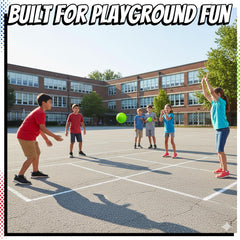 Six-pack PlayBolt playground balls packaged for classrooms and families.