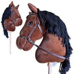 Playful Minds hobby horse head with plush detail for imaginative riding.