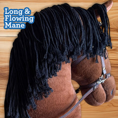 Playful Minds long mane adds realism and styling fun.