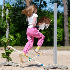 Playful Minds large hobby horse full setup ideal for tournaments and events.