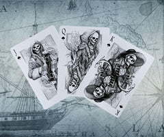 PLAYING CARD DECKS.COM Neptune's Graveyard mermaid illustration on cards for imaginative play.