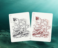 PLAYING CARD DECKS.COM Neptune's Graveyard skull design cards for dramatic card games.