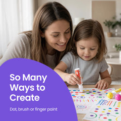 Ideal for home crafts or classroom activities with low-odor ink