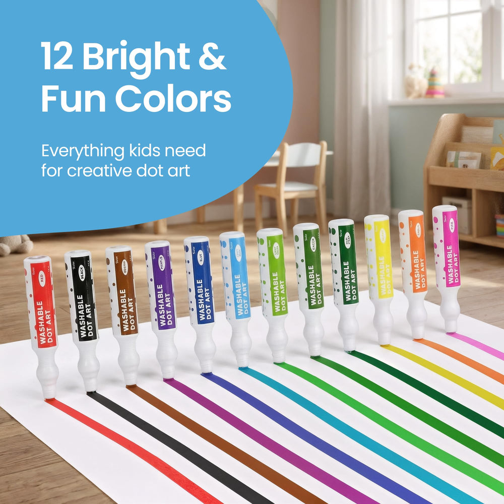 Squeeze-bottle design minimizes mess during quick coloring sessions