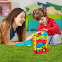 Playkidz smooth-sanded balls ensure safe pounding and tactile delight.