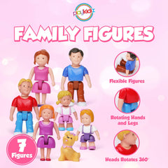 Playkidz family figures: younger children for small-hand play.