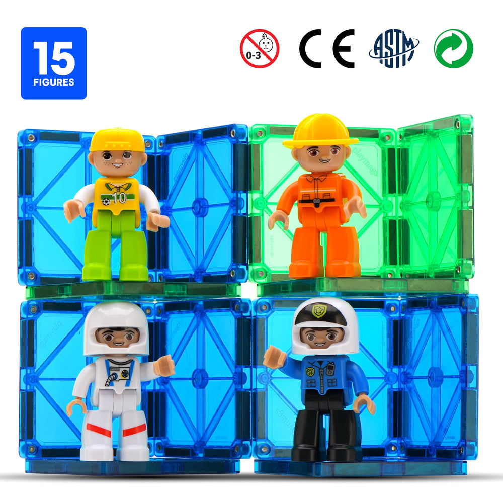 Playmags large figures non-toxic materials ensure safe play.