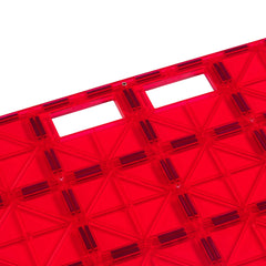 Playmags stabilizer clear tiles with color variation enhance visual contrast.
