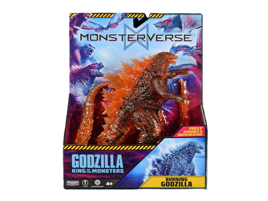 PlayMates Burning Godzilla 6inch figure in a dynamic pose for display and play.