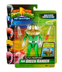 PlayMates Green Ranger six-inch scale for shelf display.