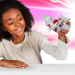 PlayMates Power Rangers ReIgnition Pterodactyl megazord assembly view highlights modular play options.
