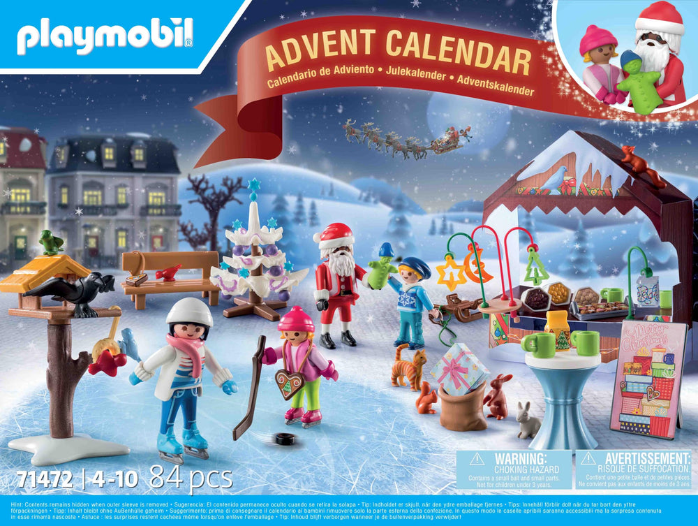 Playmobil Advent Calendar Christmas tree and decorations inspire festive scene building.