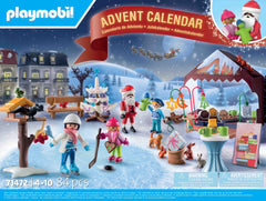 Playmobil Advent Calendar Christmas tree and decorations inspire festive scene building.