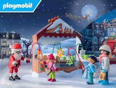 Playmobil Advent Calendar market stalls with treats spark tasty storytelling moments.