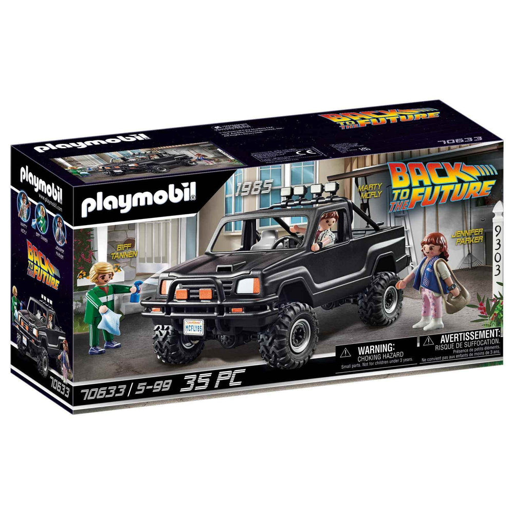 Playmobil Marty's Pickup Truck front view for imaginative play.
