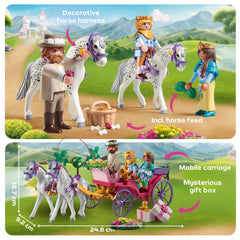 Playmobil Carriage Ride: hidden gift box adds a surprise element to playtime.
