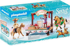 Playmobil DreamWorks Spirit Christmas Concert stage with Pru and friends for festive storytelling.