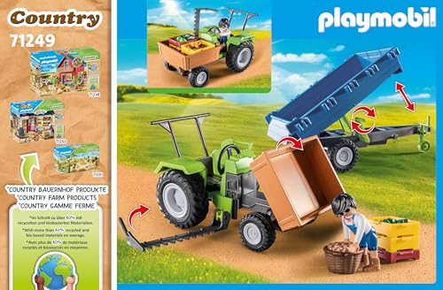 Playmobil Farm crops and vegetables showcased with the set.