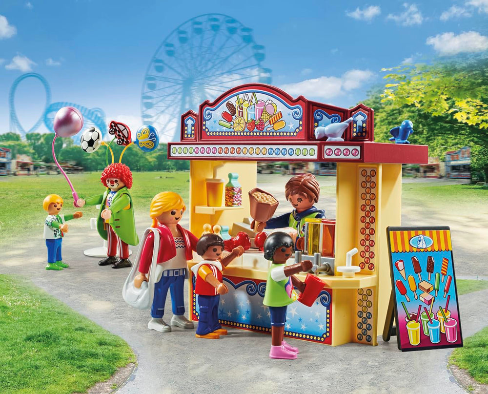 Playmobil Fun Fair balloons decorate scenes and add festive color.