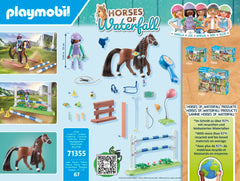 Playmobil Horses of Waterfall: Arena jump area invites confident show jumping play.