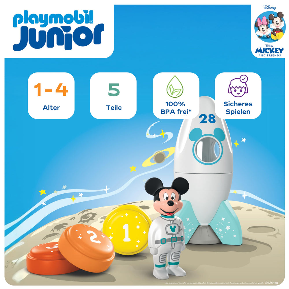 Playmobil Junior Mickey countdown blocks for early counting practice