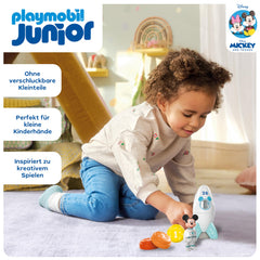 Playmobil Junior Mickey rocket open and close feature in action