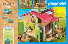Playmobil Large Farm setup with other farm sets for expanded storytelling.