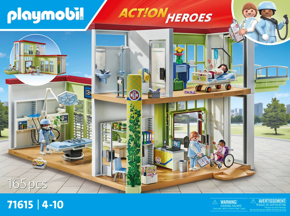 Playmobil Modern Hospital sink and wheelchair for complete care setup.