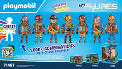 Playmobil My Figures Knights of Novelmore removable helmets for quick character changes
