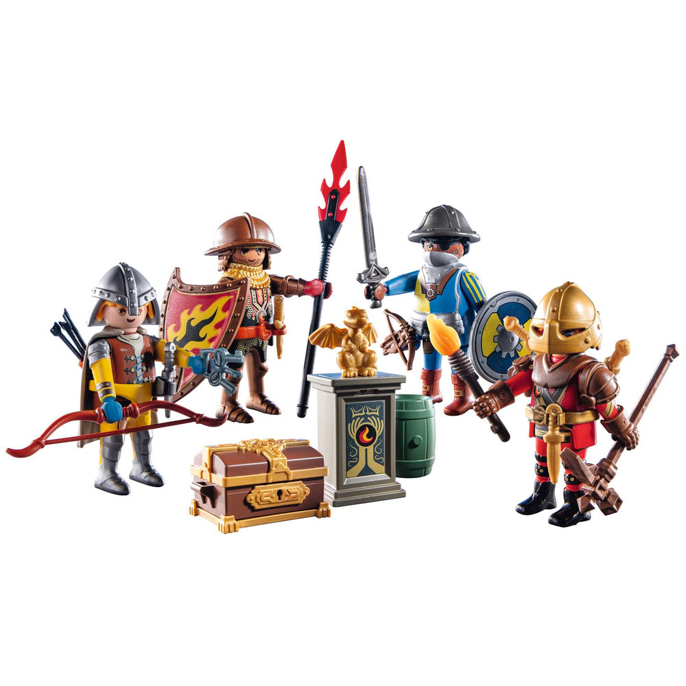 Playmobil My Figures Knights of Novelmore swords and shields enhance battle play