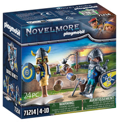 Playmobil Novelmore training dummy for safe, creative practice at home.