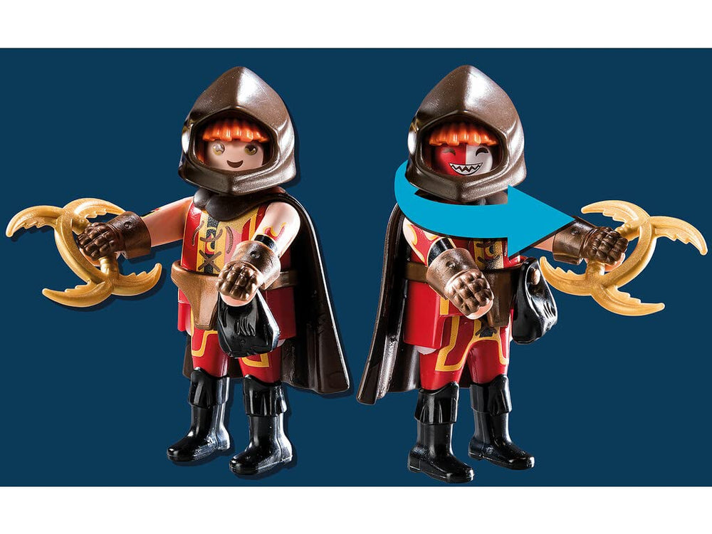 Playmobil Novelmore tools and table scene for inventive storytelling.