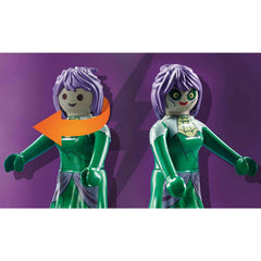 Playmobil Scooby-Doo cemetery ghost helps kids track and capture a mystery.