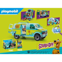 Playmobil Scooby-Doo Mystery Machine compatibility expands adventures with other sets.