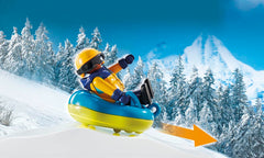 Playmobil Ski World figures on skis and snowboard spark active role-play