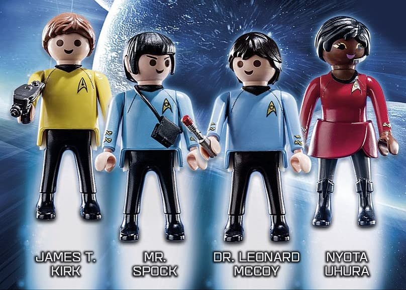 Playmobil Star Trek Spock figure with tricorder for exploration scenes.